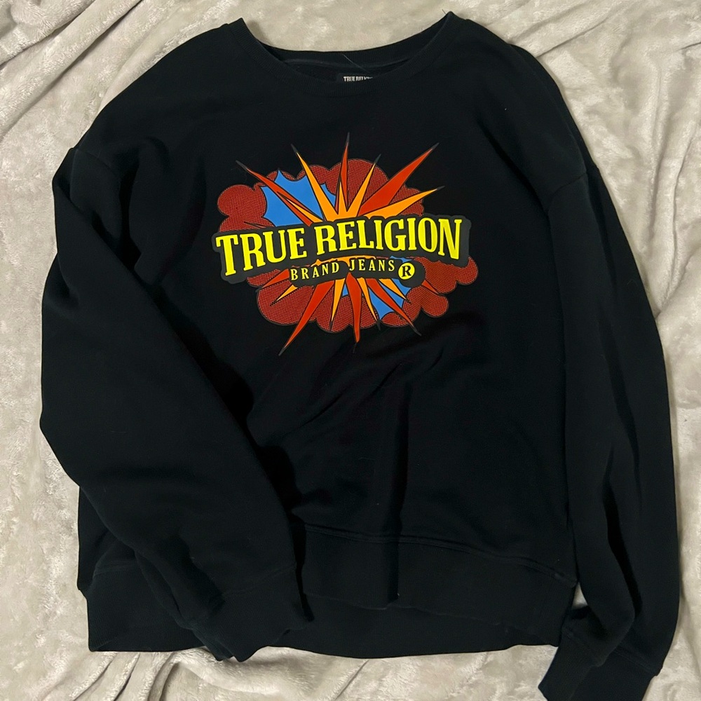 true religion oversized sweatshirt